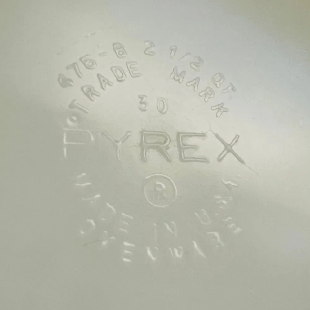 Pyrex faded paint